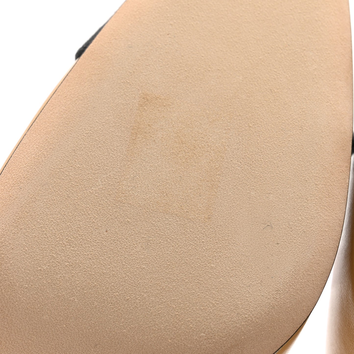 Goatskin Grosgrain Cap Toe CC Slingback Pumps 35 Beige Black