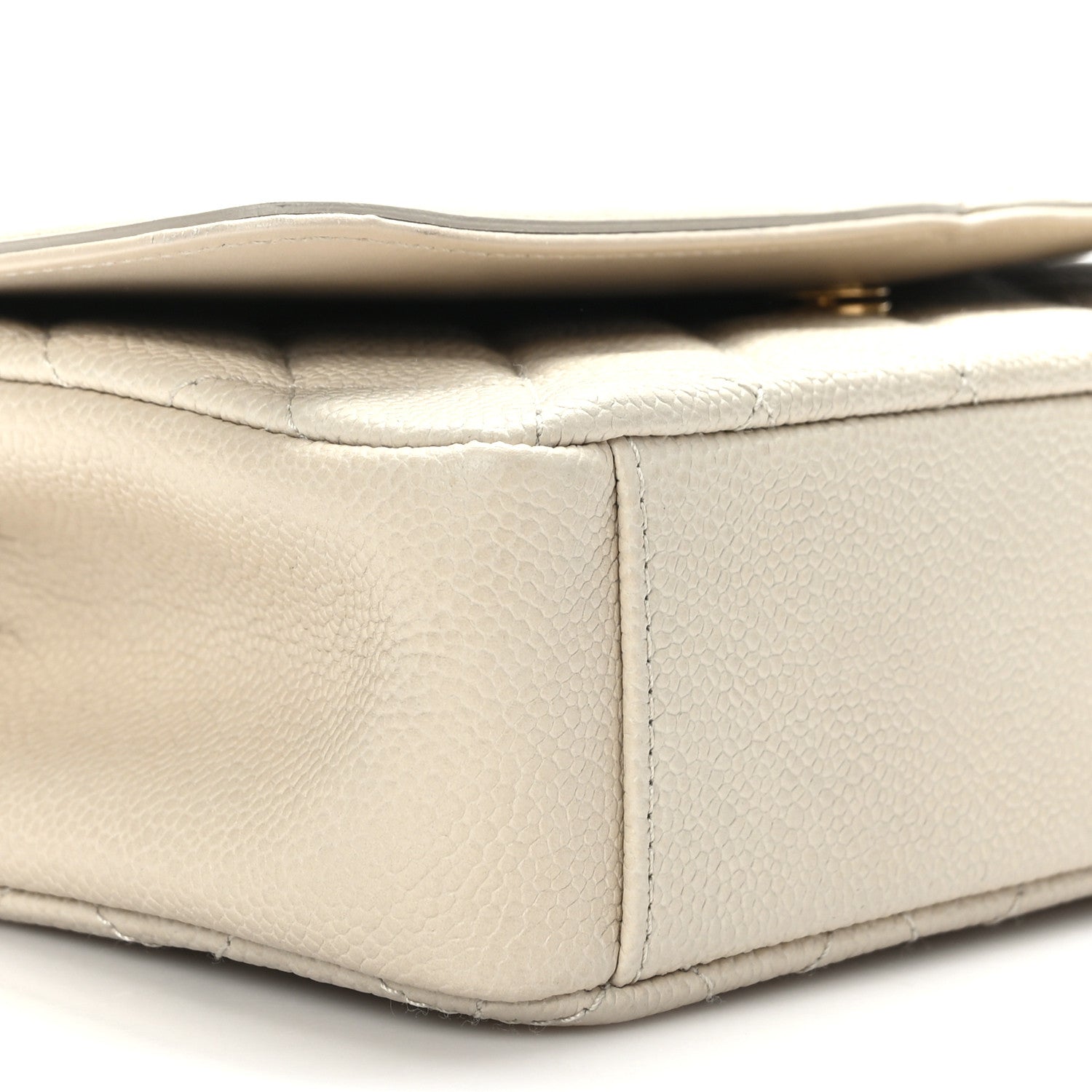 Chanel Caviar Quilted Small CC Filigree Flap Beige 8 of 10