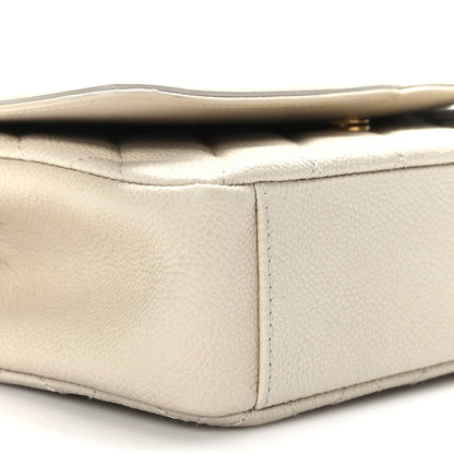 Chanel Caviar Quilted Small CC Filigree Flap Beige 8 of 10