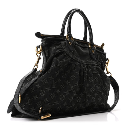 Louis Vuitton Denim Neo Cabby MM Black 3 of 9