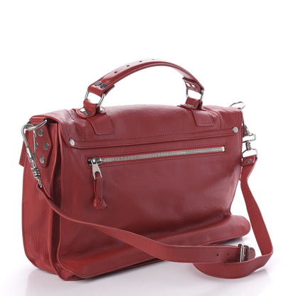 Proenza Schouler Lambskin Medium PS1 Satchel True Red 3 of 9
