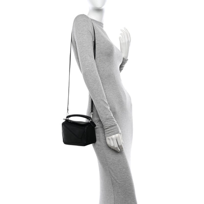 Loewe Calfskin Mini Puzzle Bag Black 2 of 11
