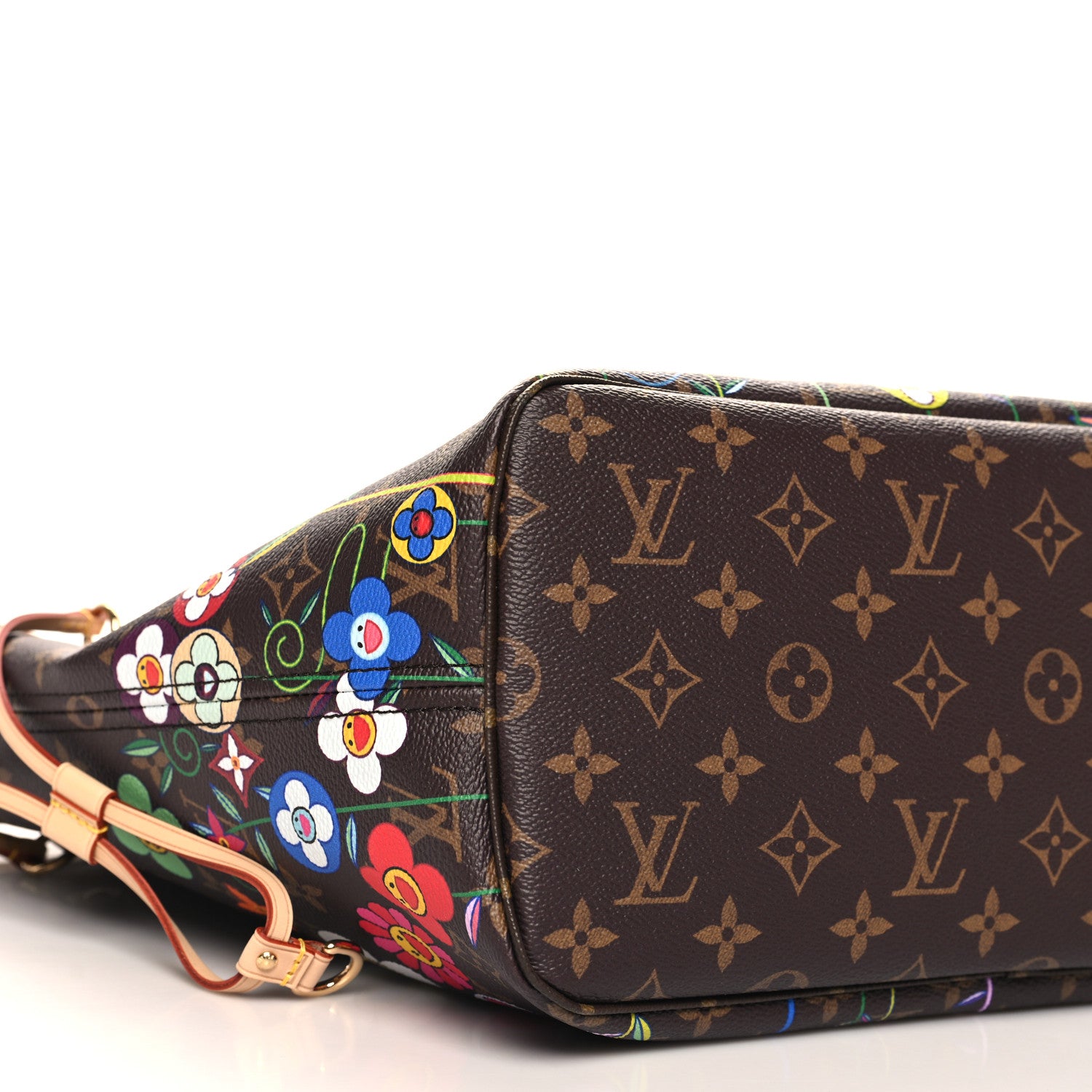Louis Vuitton LV X TM Monogram Flowers Neverfull MM 9 of 10
