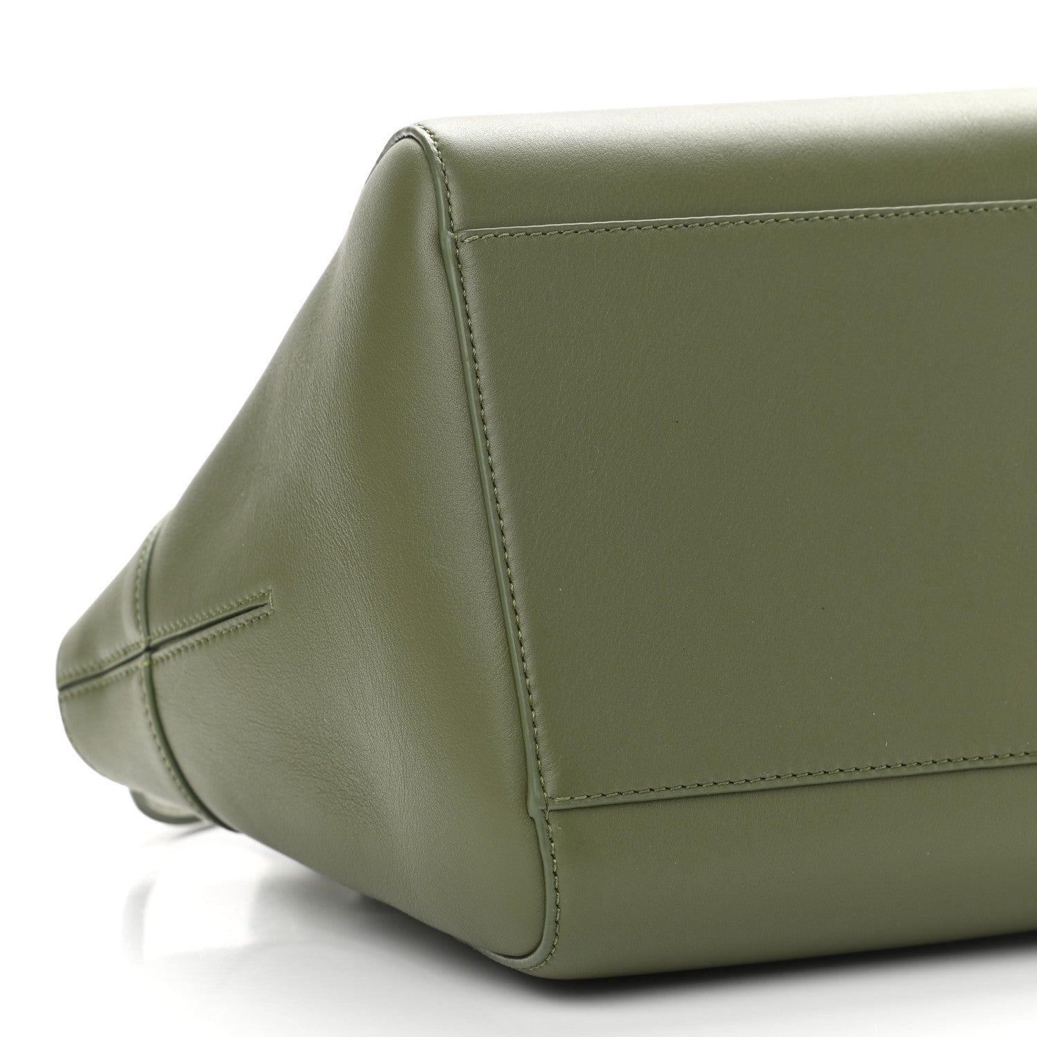 Loewe Calfskin Small Hammock Nugget Shoulder Bag Avocado Green 8 of 9