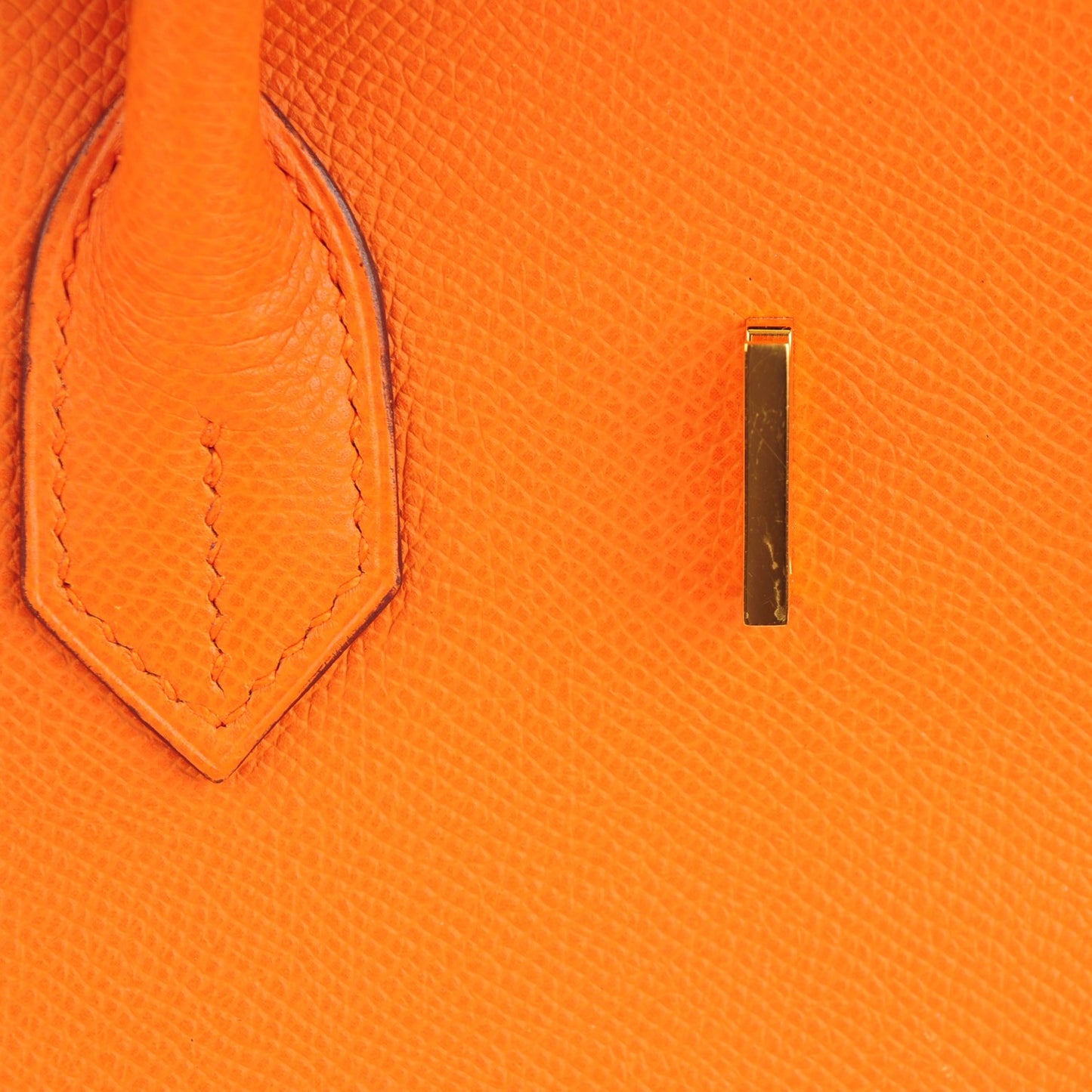 Epsom Birkin 35 Orange