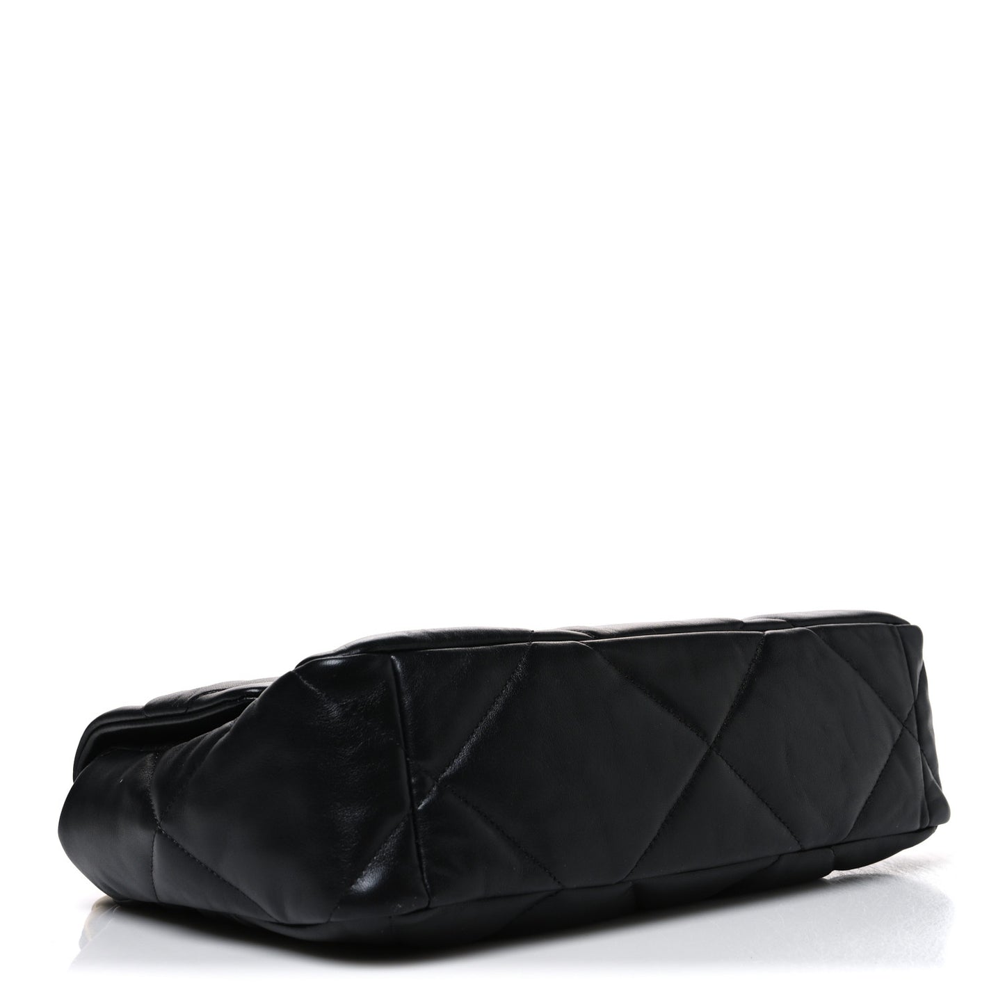 Lambskin Quilted Large Chanel 19 Flap Black