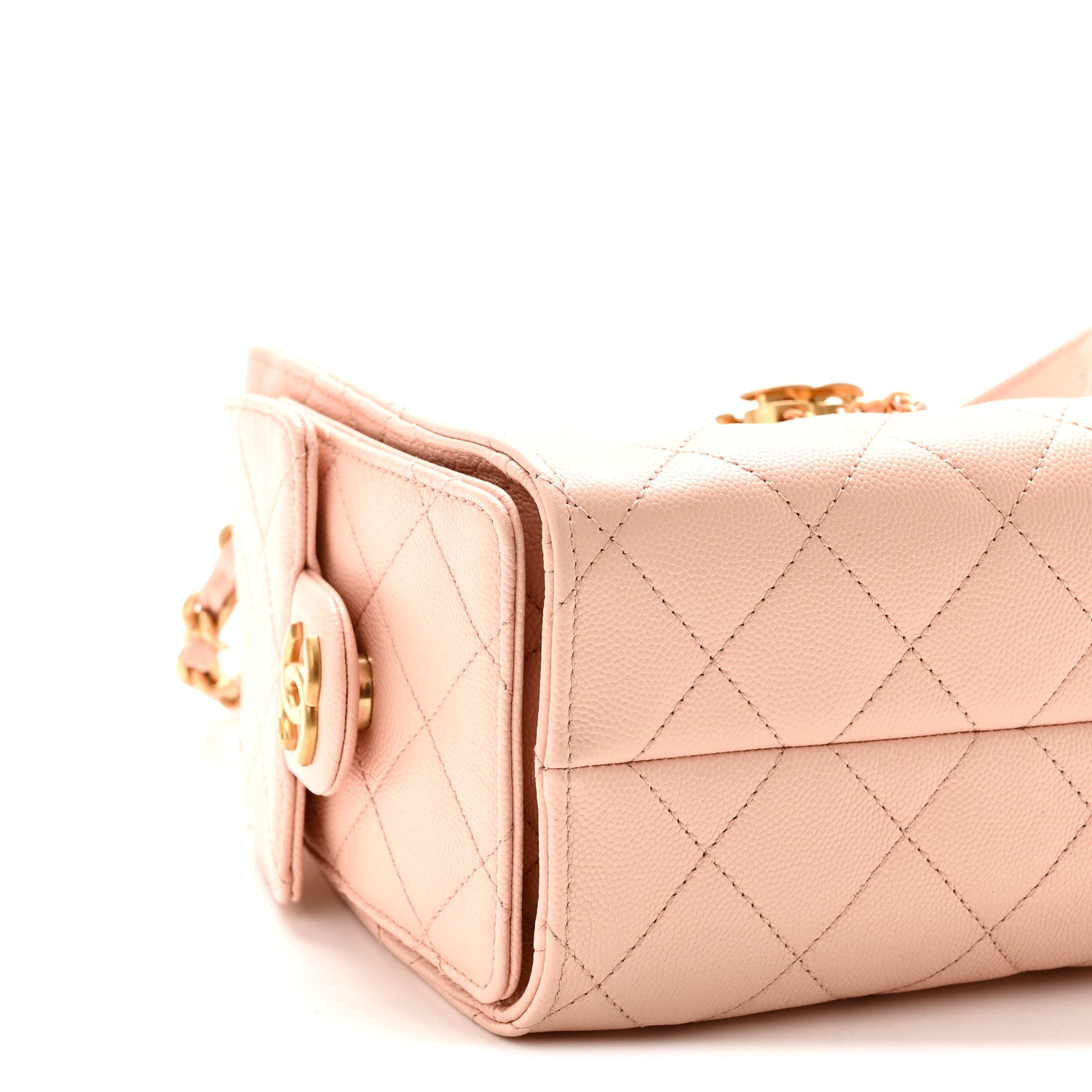 Chanel Caviar Quilted Mini Chanel 25 Handbag Light Pink 9 of 10