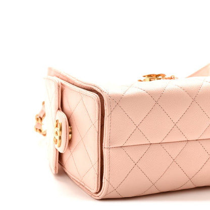 Chanel Caviar Quilted Mini Chanel 25 Handbag Light Pink 9 of 10