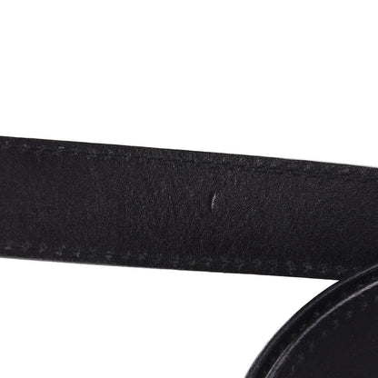 Gucci Calfskin Script Belt 80 32 Dark Brown 6 of 6