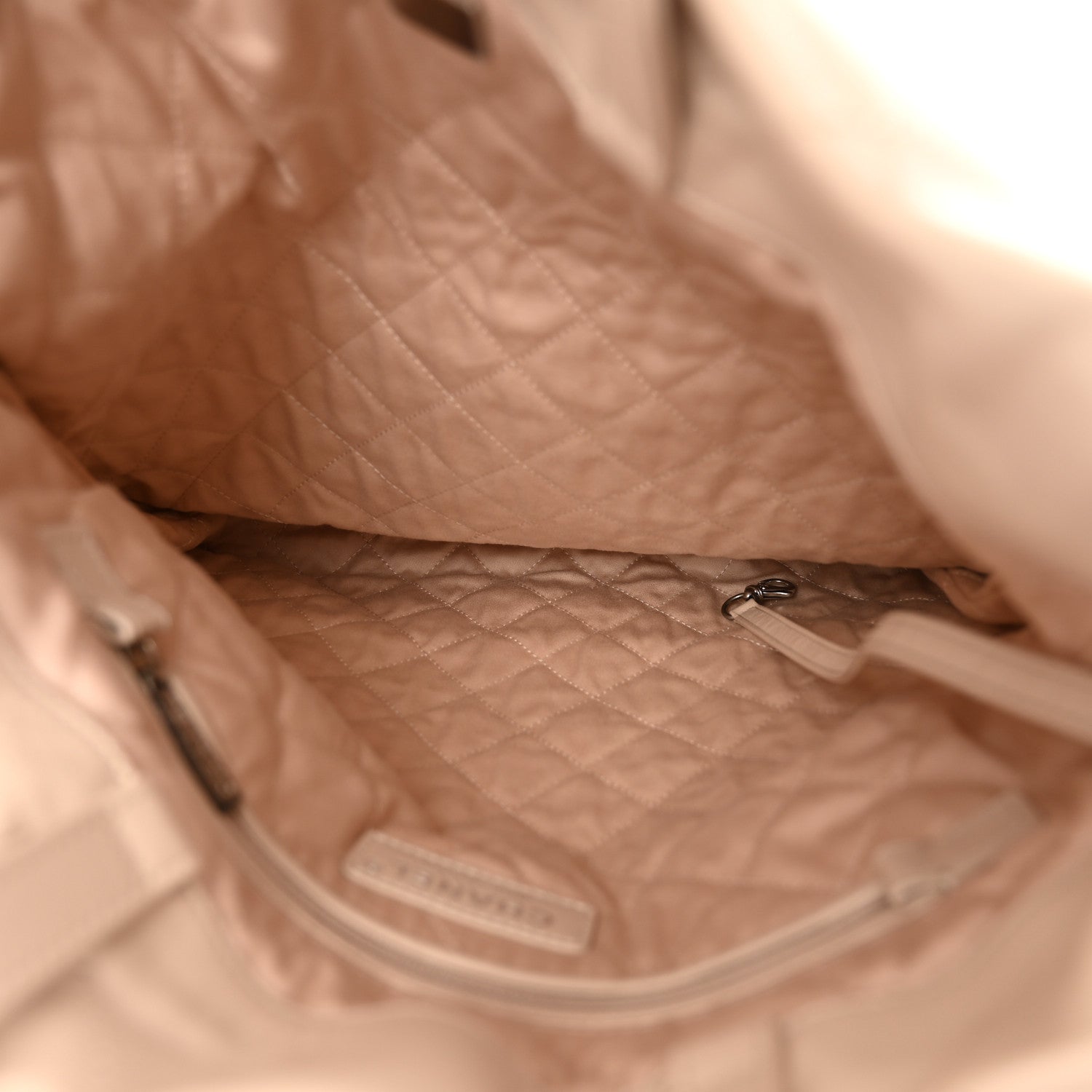 Chanel Shiny Calfskin Quilted Chanel 22 Backpack Beige 5 of 13