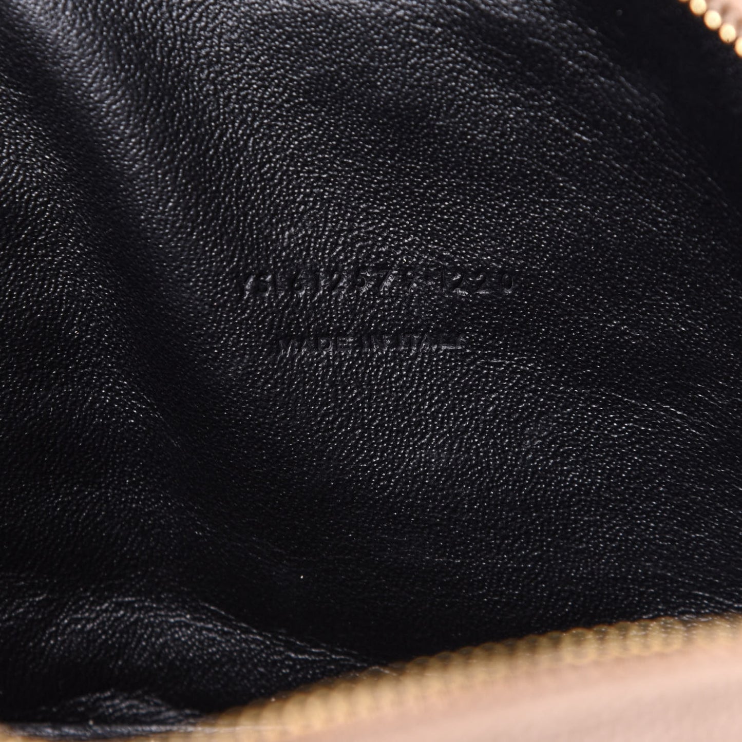 Grain De Poudre Matelasse Monogram Mini Lou Camera Bag Dark Beige