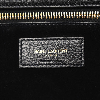 Saint Laurent Grained Deerskin Bea Tote Black 6 of 9