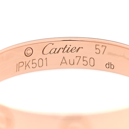 Cartier 18K Pink Gold 3.5mm LOVE Wedding Band Ring 57 8 4 of 4