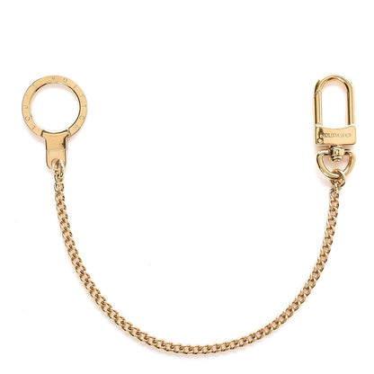 Louis Vuitton Metal Pochette Extender Key Ring Chain Gold 1 of 2