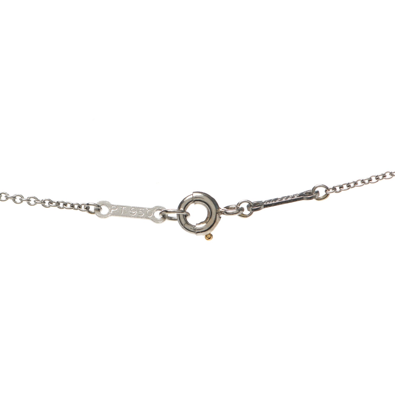 Tiffany Platinum Diamond 11mm Elsa Peretti Cross Pendant Necklace 4 of 5