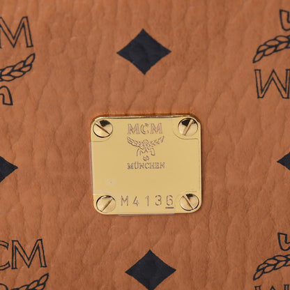 MCM Visetos Double Zip Around Organizer Wallet Cognac 9 of 10