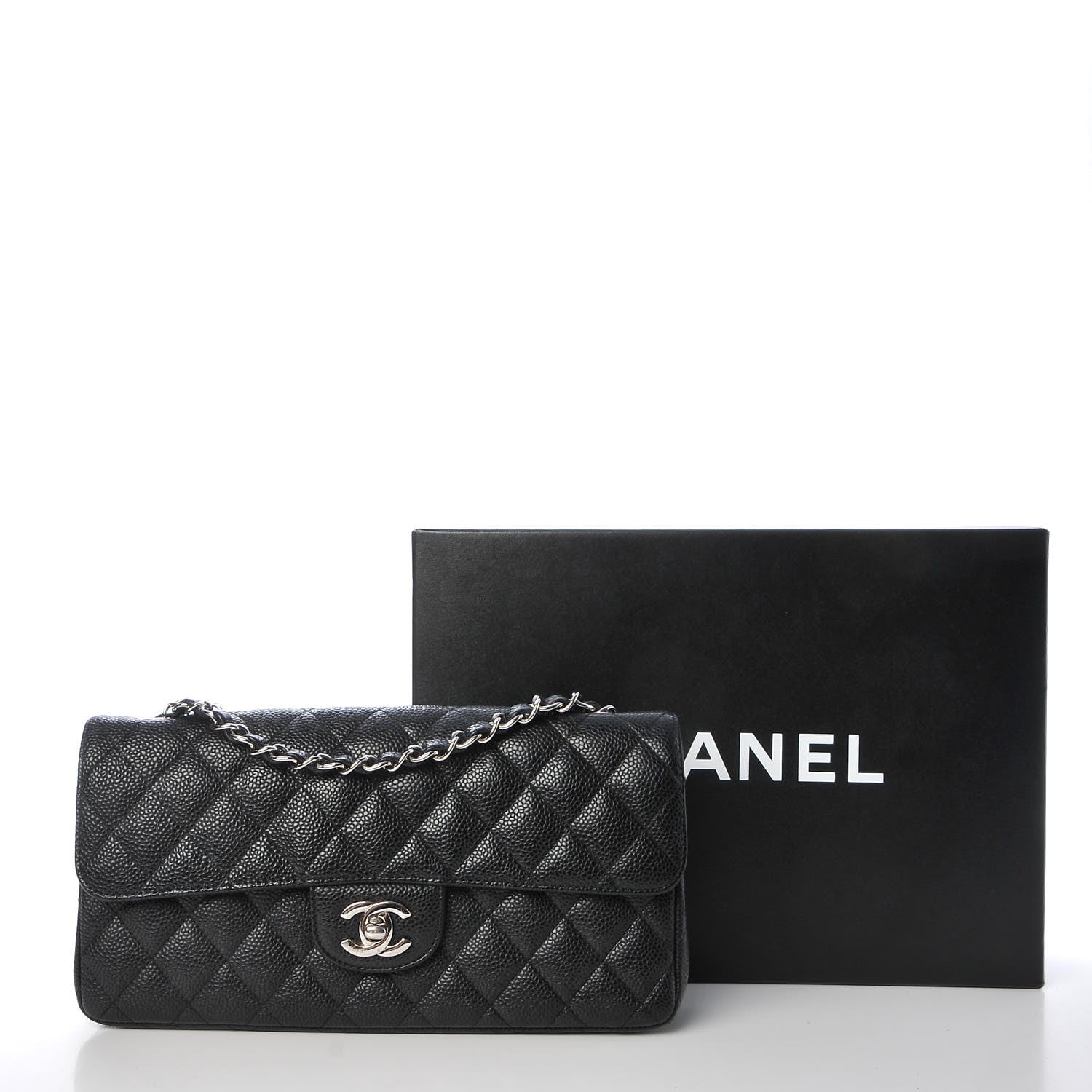 Chanel Caviar Quilted East West Flap Black 8 of 8