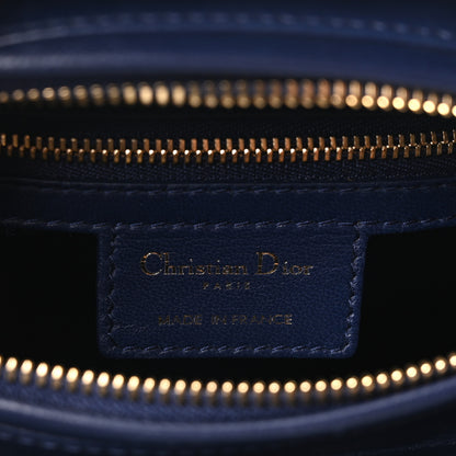 Christian Dior Lambskin Cannage Medium Lady Dior Navy Blue 6 of 10