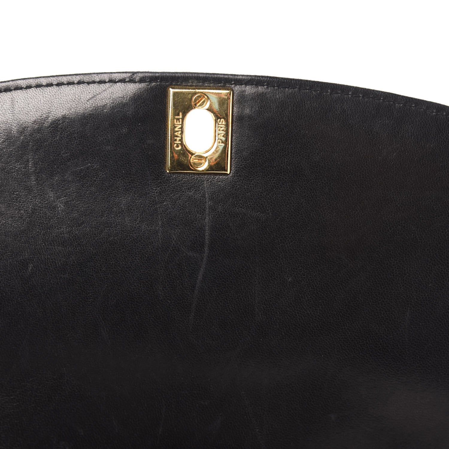 Chanel Lambskin Quilted Medium Single Flap Black 8 of 11