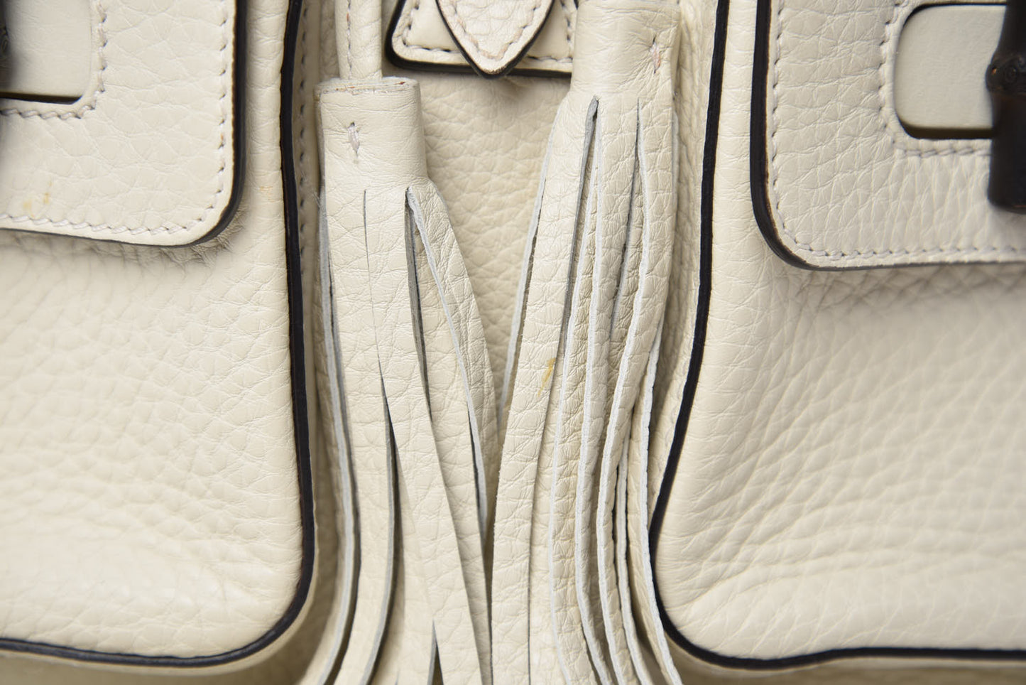 Cellarius Calfskin Medium Bamboo Backpack Mystic White