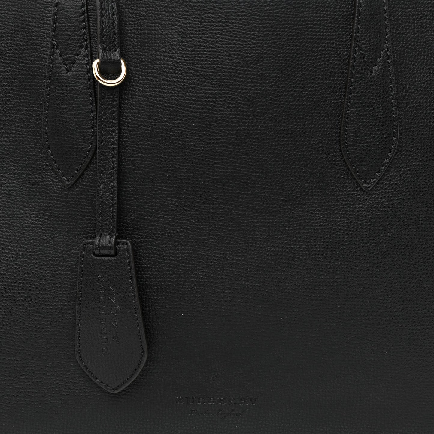 Grainy Calfskin Haymarket Check Small Reversible Tote Black