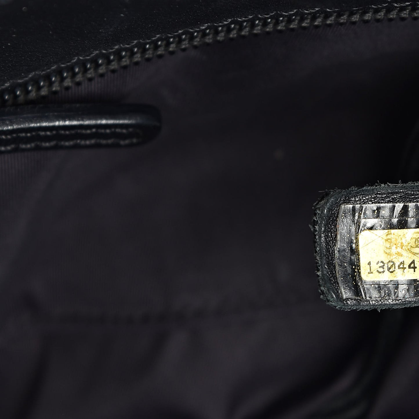 Coated Canvas Quilted Small Paris Biarritz Tote Black