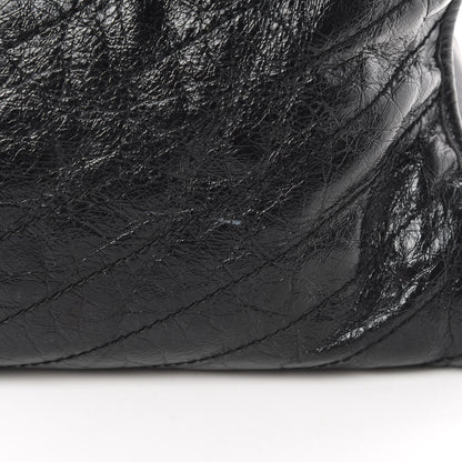 Saint Laurent Crinkled Calfskin Matelasse Monogram Niki Shoulder Bag Black 15 of 18