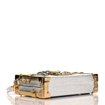 Louis Vuitton Metallic Epi Petite Malle Silver 3 of 8