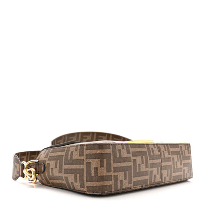 Fendi Glazed Fabric FF 1974 Hairdo Girls Inlay Baguette Mogano Panna Multicolor 4 of 10