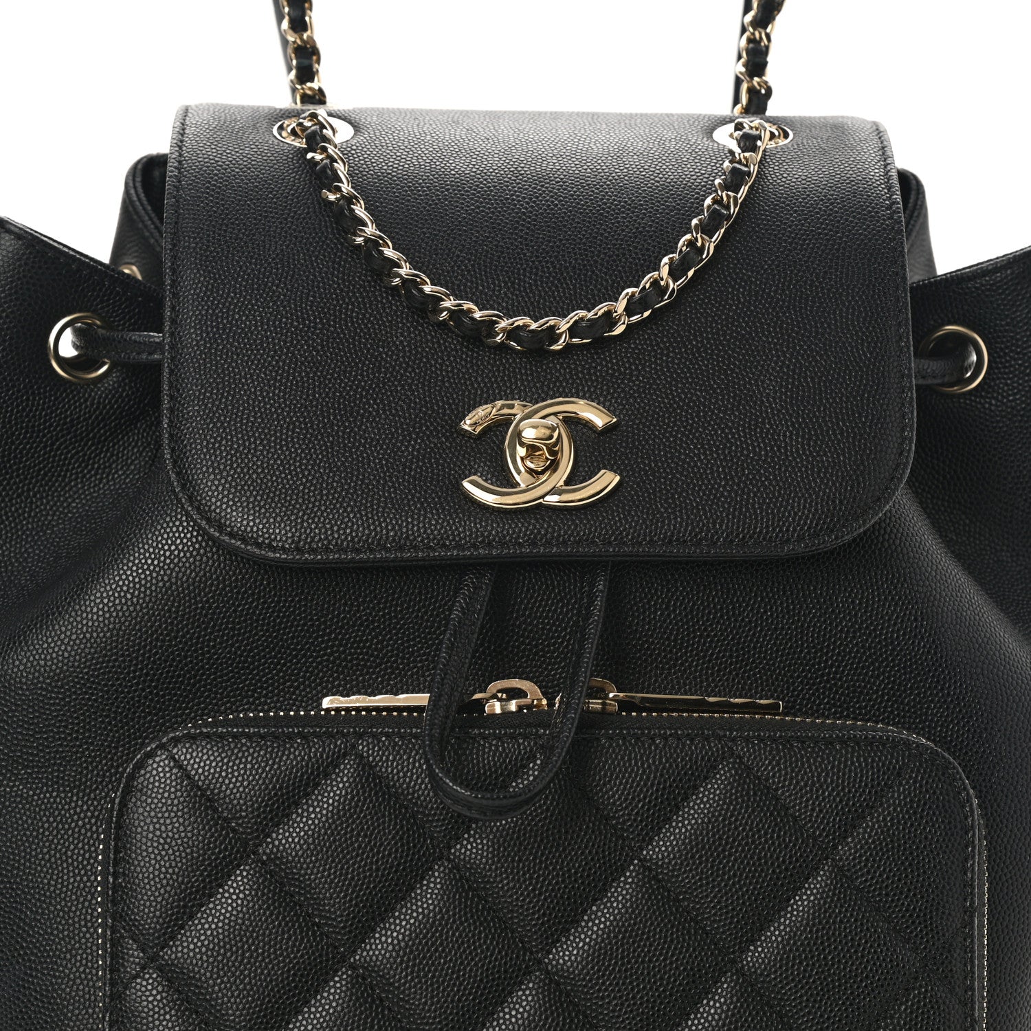 Chanel Caviar Quilted Business Affinity Backpack Black 8 of 12
