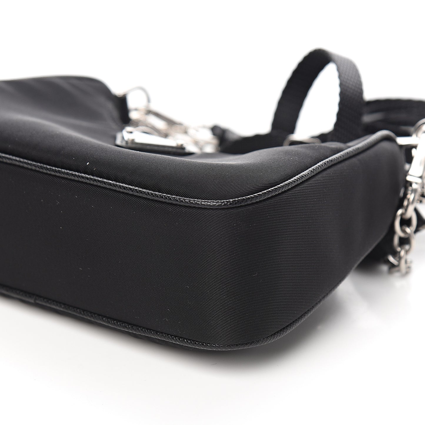 Tessuto Nylon Mini Re-Edition 2000 Shoulder Bag Black