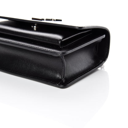 Saint Laurent Calfskin Monogram Sunset Chain Wallet Black 6 of 8