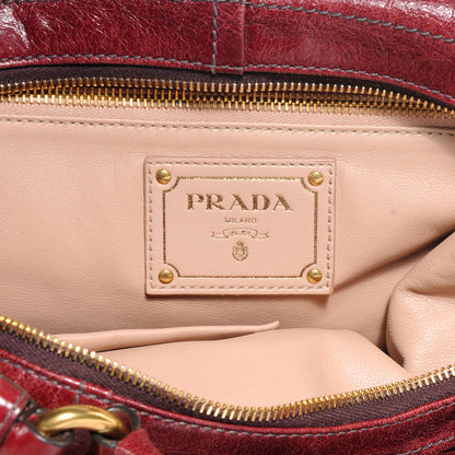 Prada Vitello Shine Hobo Amaranto 6 of 9