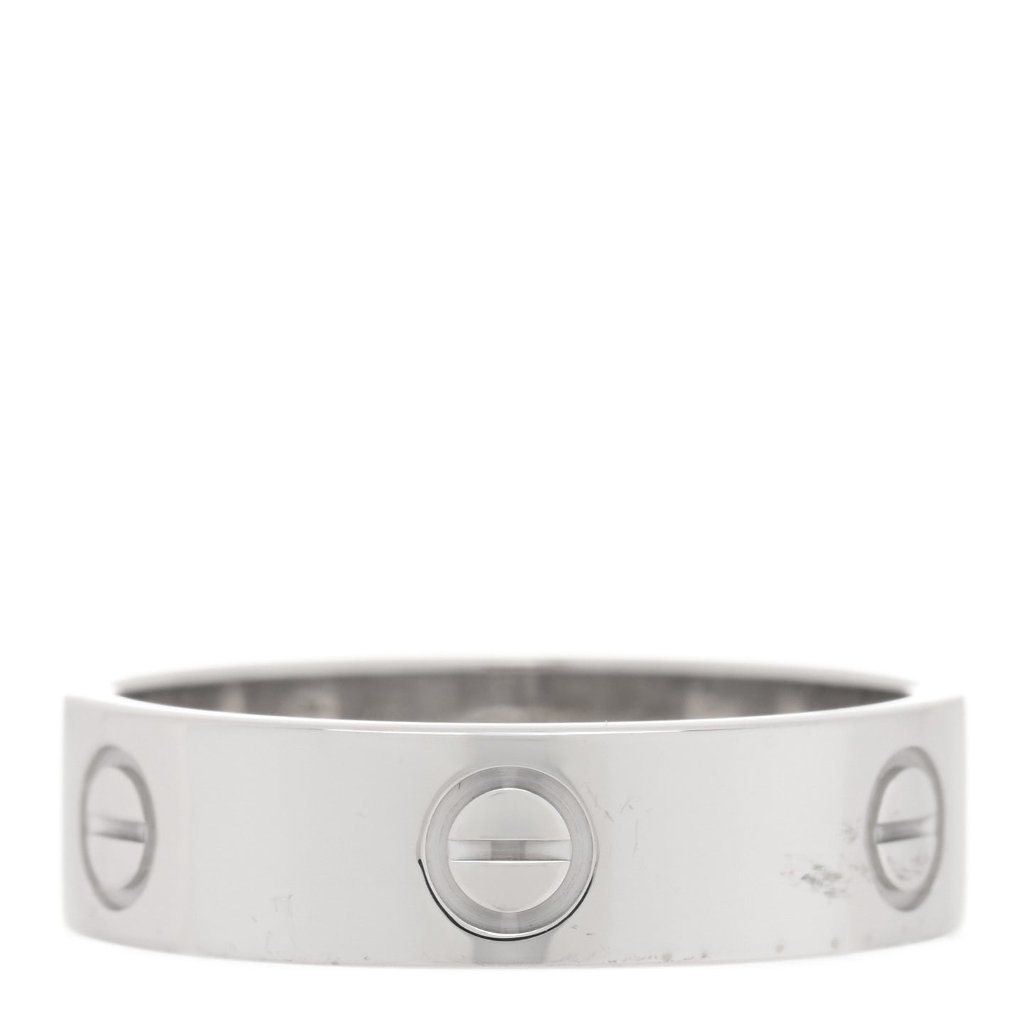 18K White Gold 5.5mm LOVE Ring 61 9.5