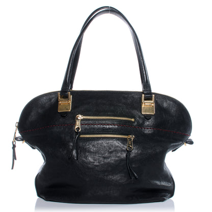 Chloe Leather Medium Angie Shoulder Bag Black 1 of 9