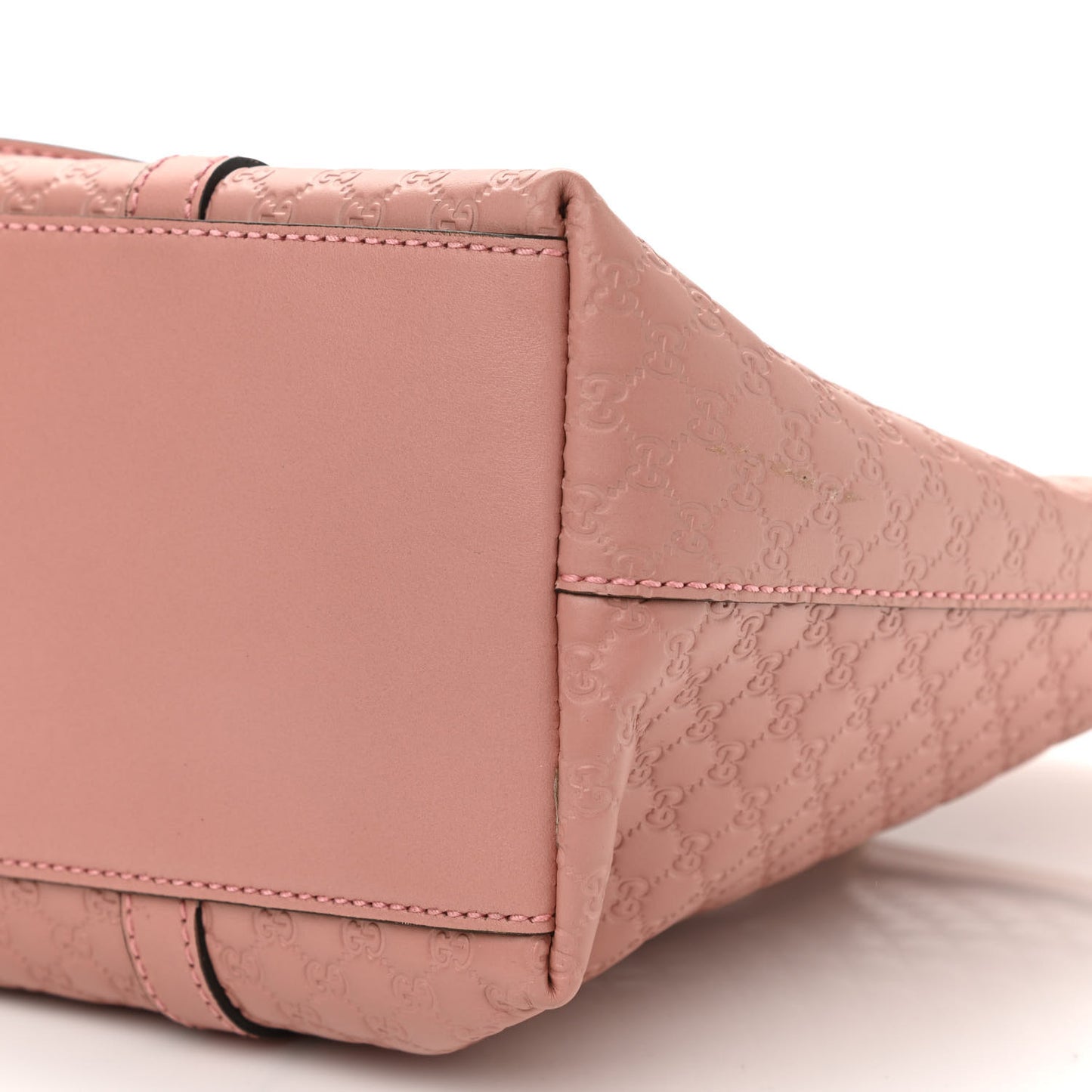 Soft Microguccissima Small Zippered Satchel Soft Pink