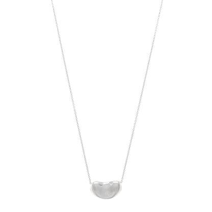Tiffany Sterling Silver 19mm Elsa Peretti Bean Pendant Necklace 1 of 5
