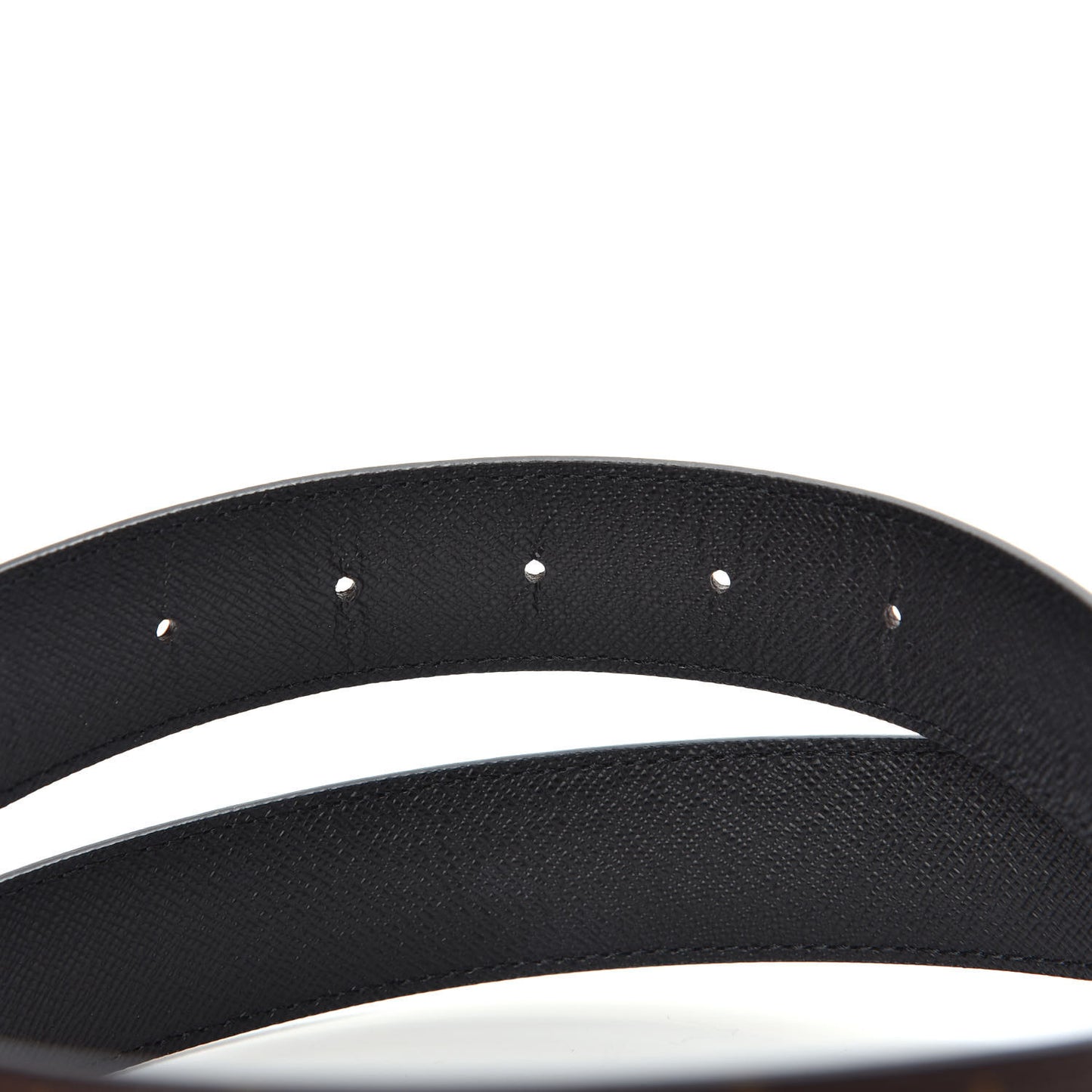 Calfskin Monogram 30mm LV Initiales Reversible Belt 85 34 Black