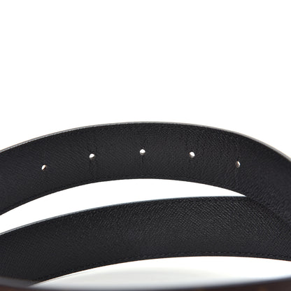 Louis Vuitton Calfskin Monogram 30mm LV Initiales Reversible Belt 85 34 Black 4 of 4