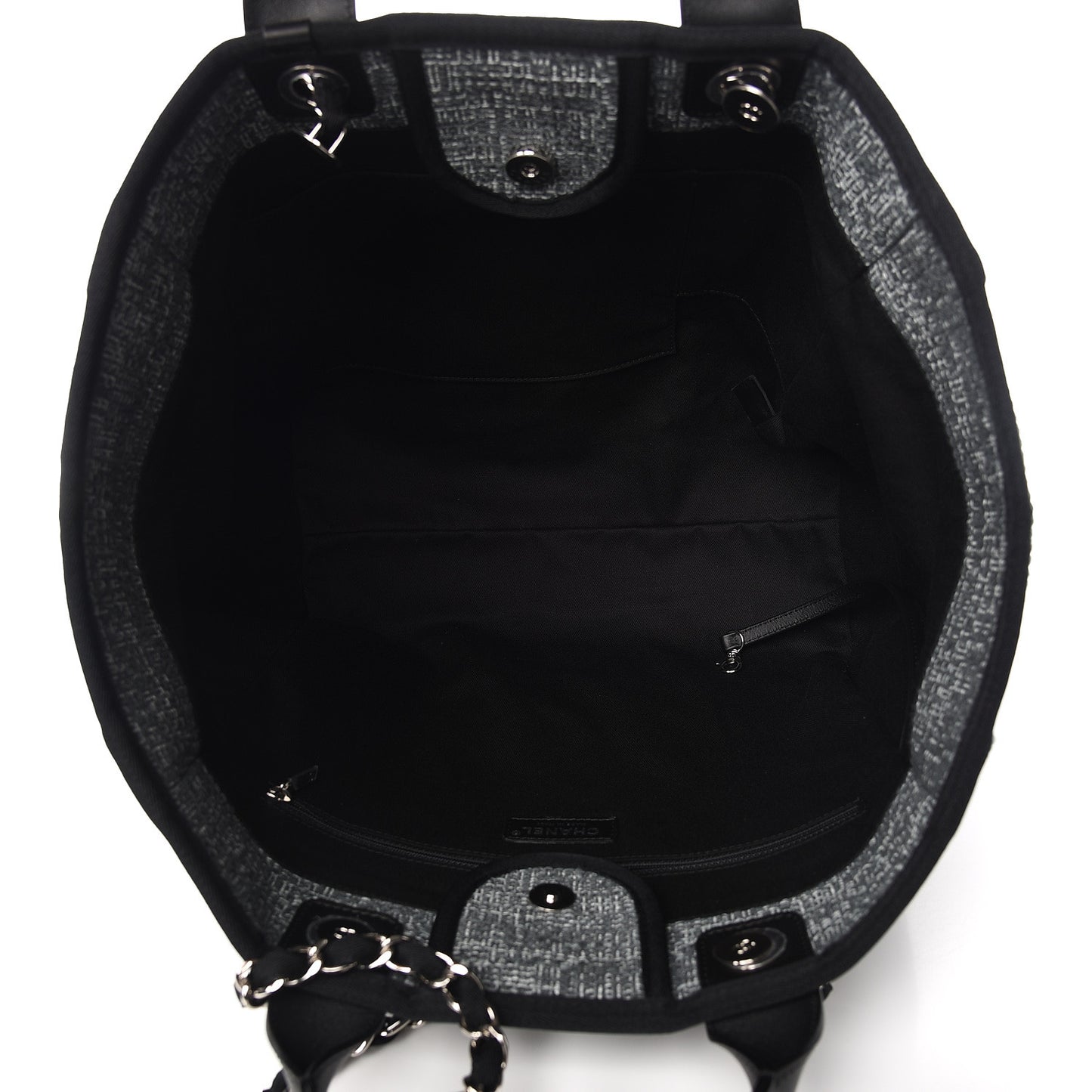 Canvas Large Deauville Tote Charcoal