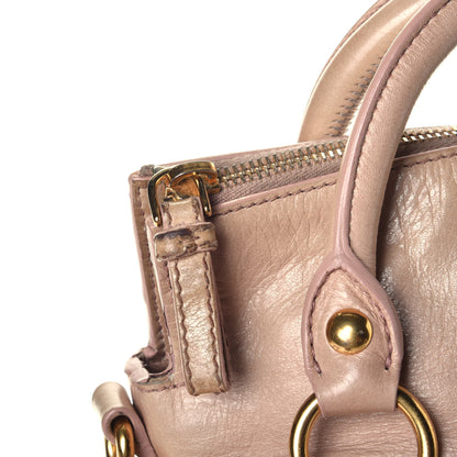 Miu Miu Vitello Lux Mini Bow Bag Cipria 11 of 12