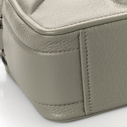 Marc Jacobs Grained Calfskin Quilted The Moto Shot 21 Bag Silver Sage 8 of 9