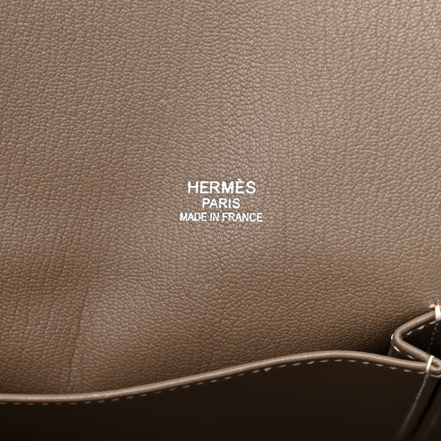 Hermes Taurillon Clemence Jypsiere 37 Etoupe 6 of 12