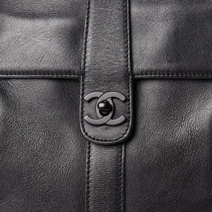 Chanel Calfskin Large Flap Tote Black 9 of 18