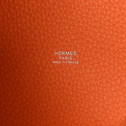 Hermes Taurillon Clemence Picotin Lock 18 PM Orange 6 of 10