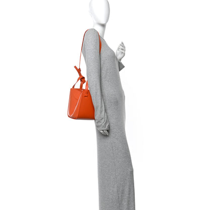 Loewe Satin Calfskin Compact Hammock Shoulder Bag Orange 2 of 10