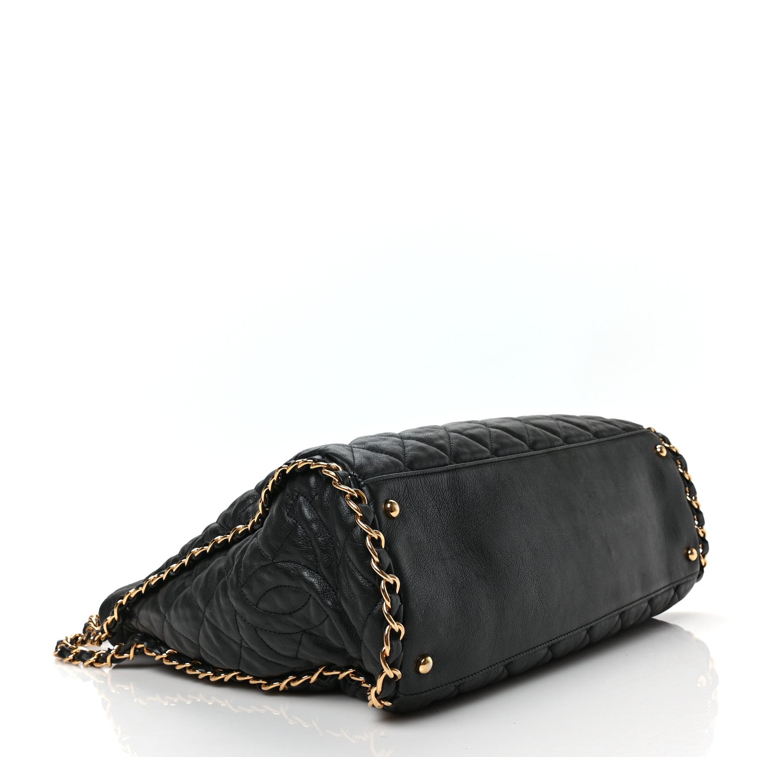 Chanel Calfskin Quilted Large Chain Me Hobo Black 4 of 9