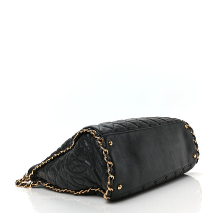 Chanel Calfskin Quilted Large Chain Me Hobo Black 4 of 9