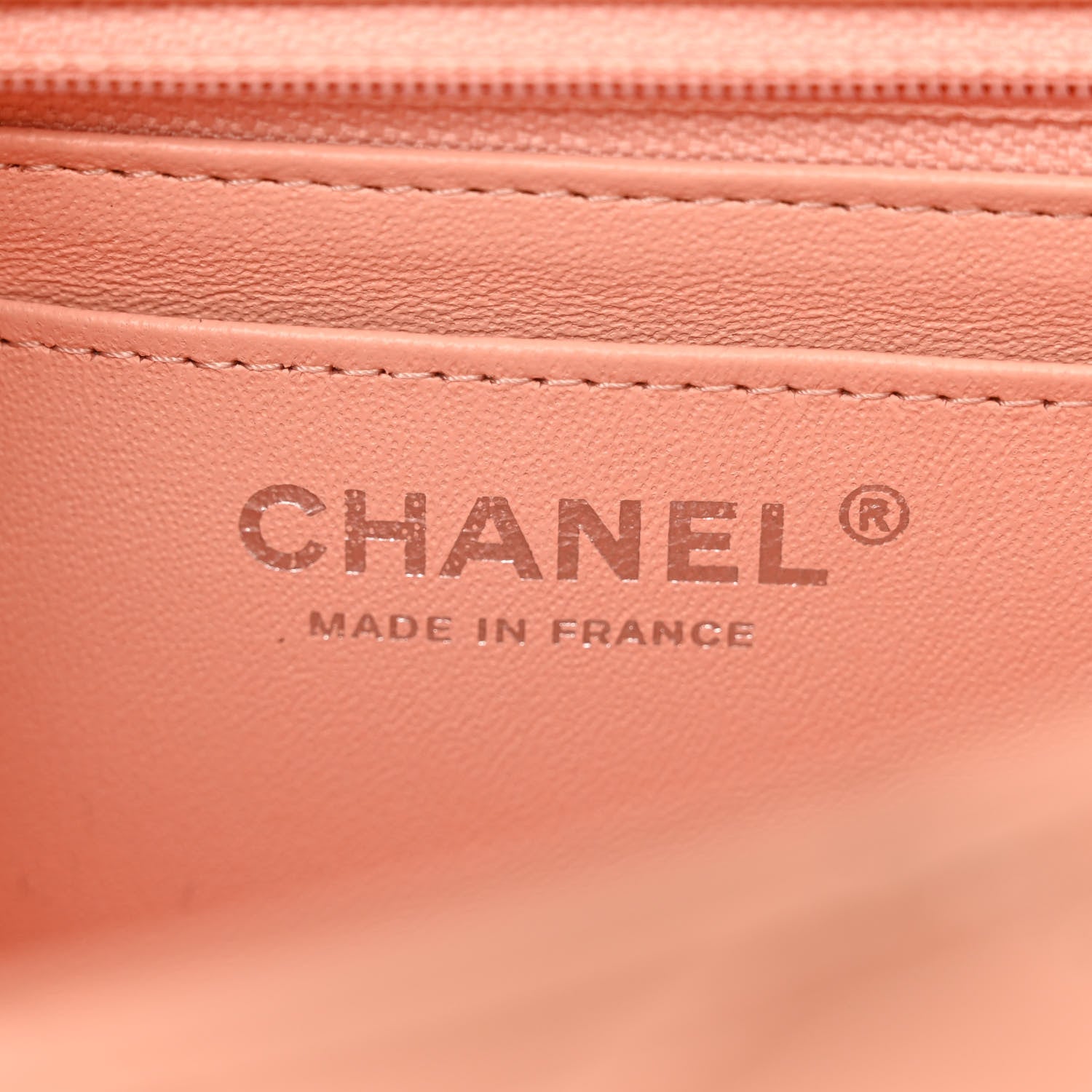 Chanel Lambskin Quilted Mini Rectangular Flap Light Pink 6 of 10