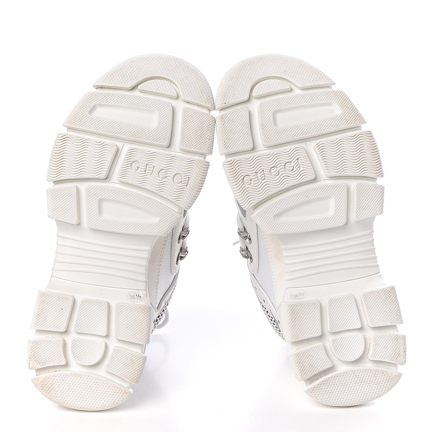 X SEGA Mesh Calfskin Suede Womens Flashtrek Sneakers 36.5 Great White